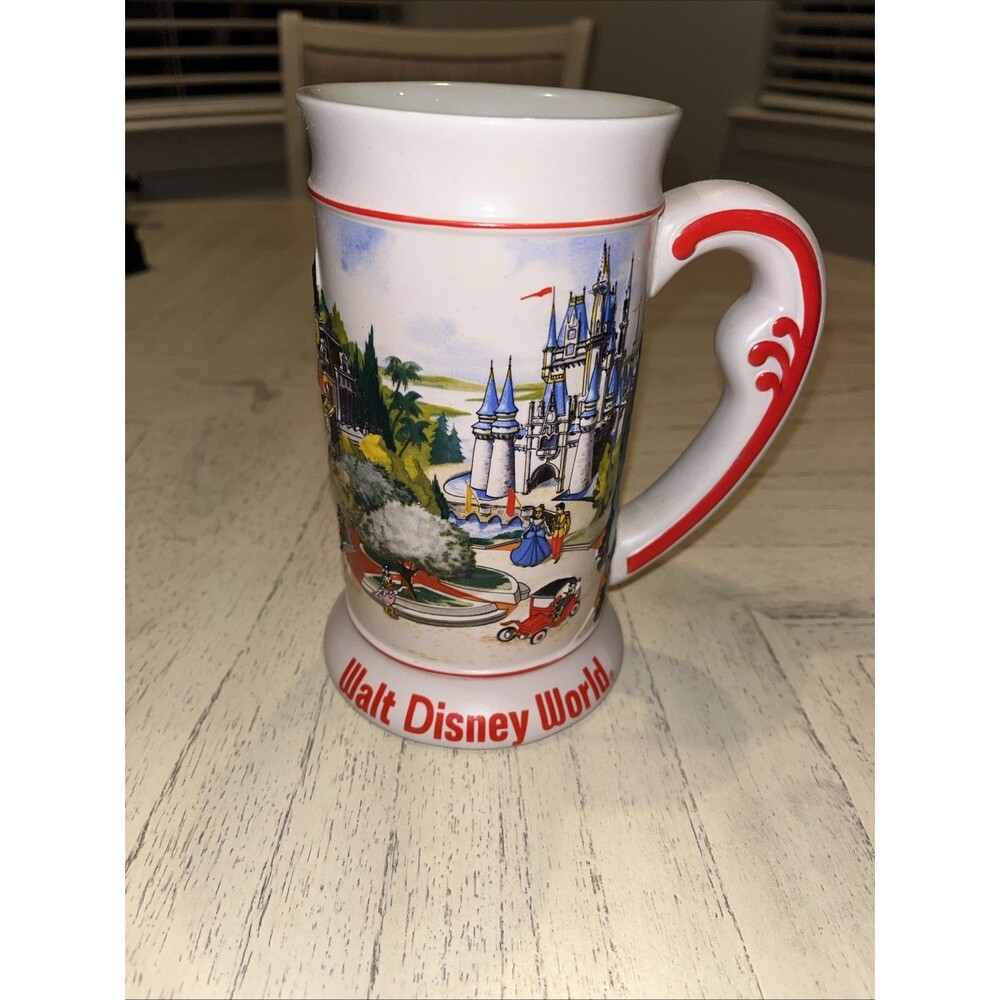 Vintage Ceramarte Brazil Stein Mug Walt Disney World Magic Kingdom